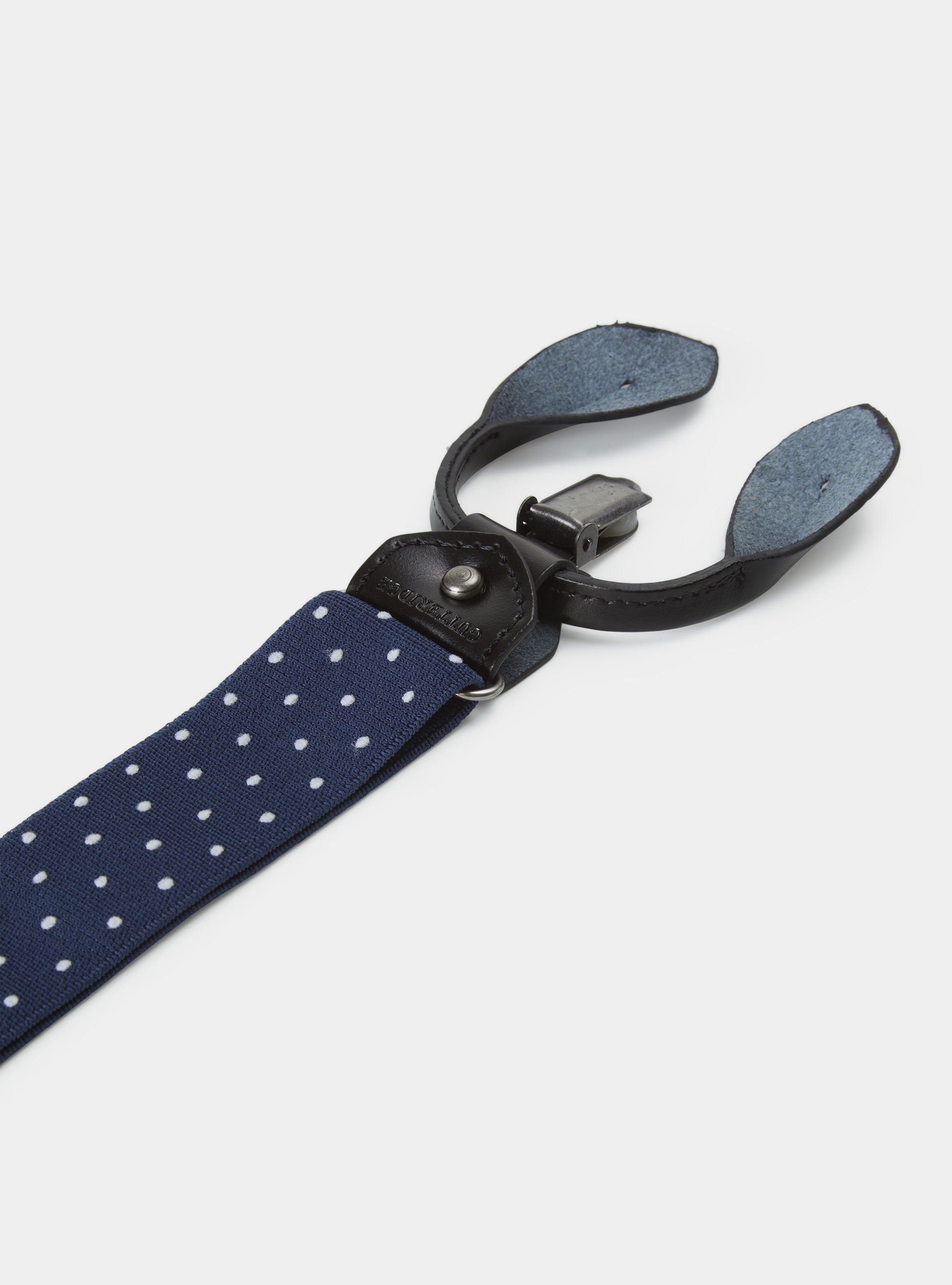 Bretelle fantasia micro pois, BLU NAVY