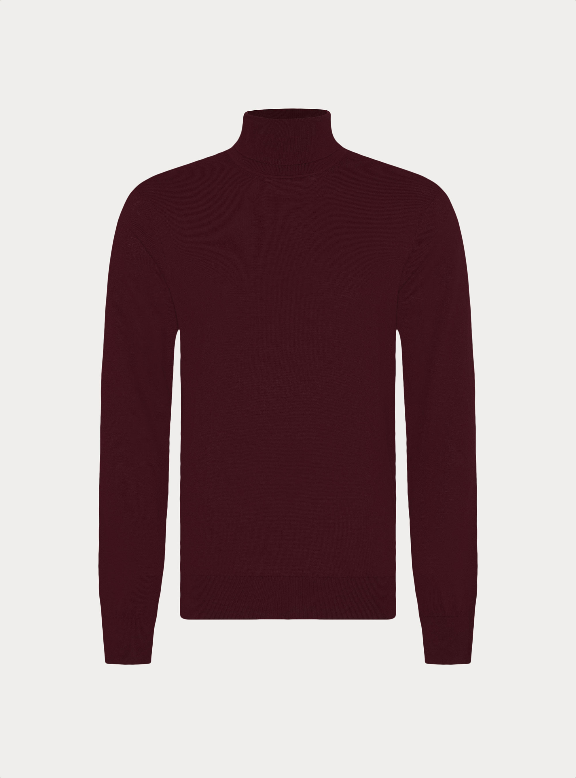 Dolcevita in cotone e cashmere, BORDEAUX