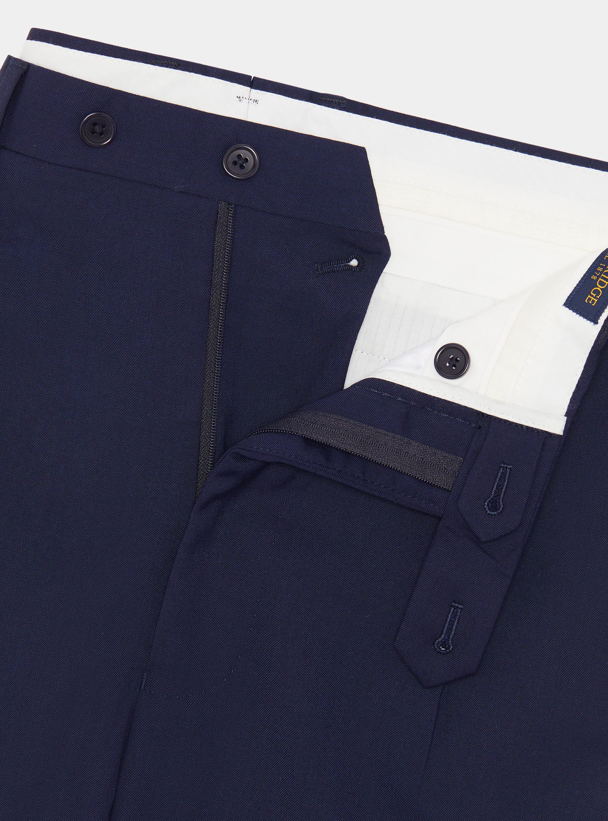 Pantaloni classici con pince, BLU NAVY