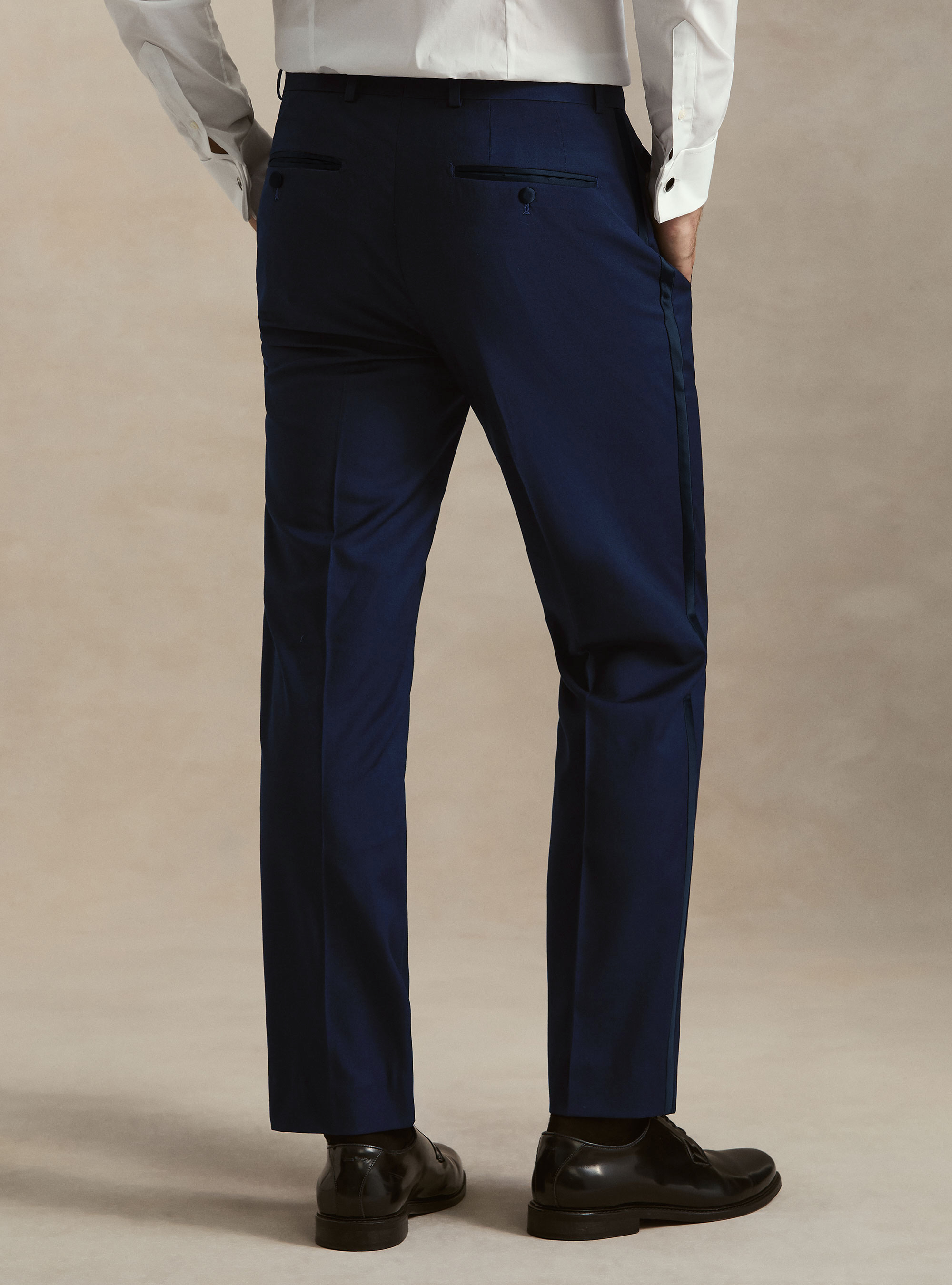 Pantaloni per abito smoking blu basalto, BASALTO