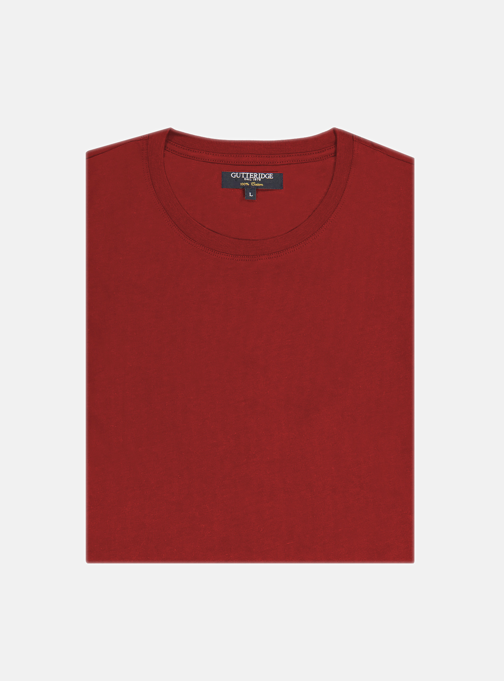 Tshirt mezza manica in jersey di cotone, ROSSO
