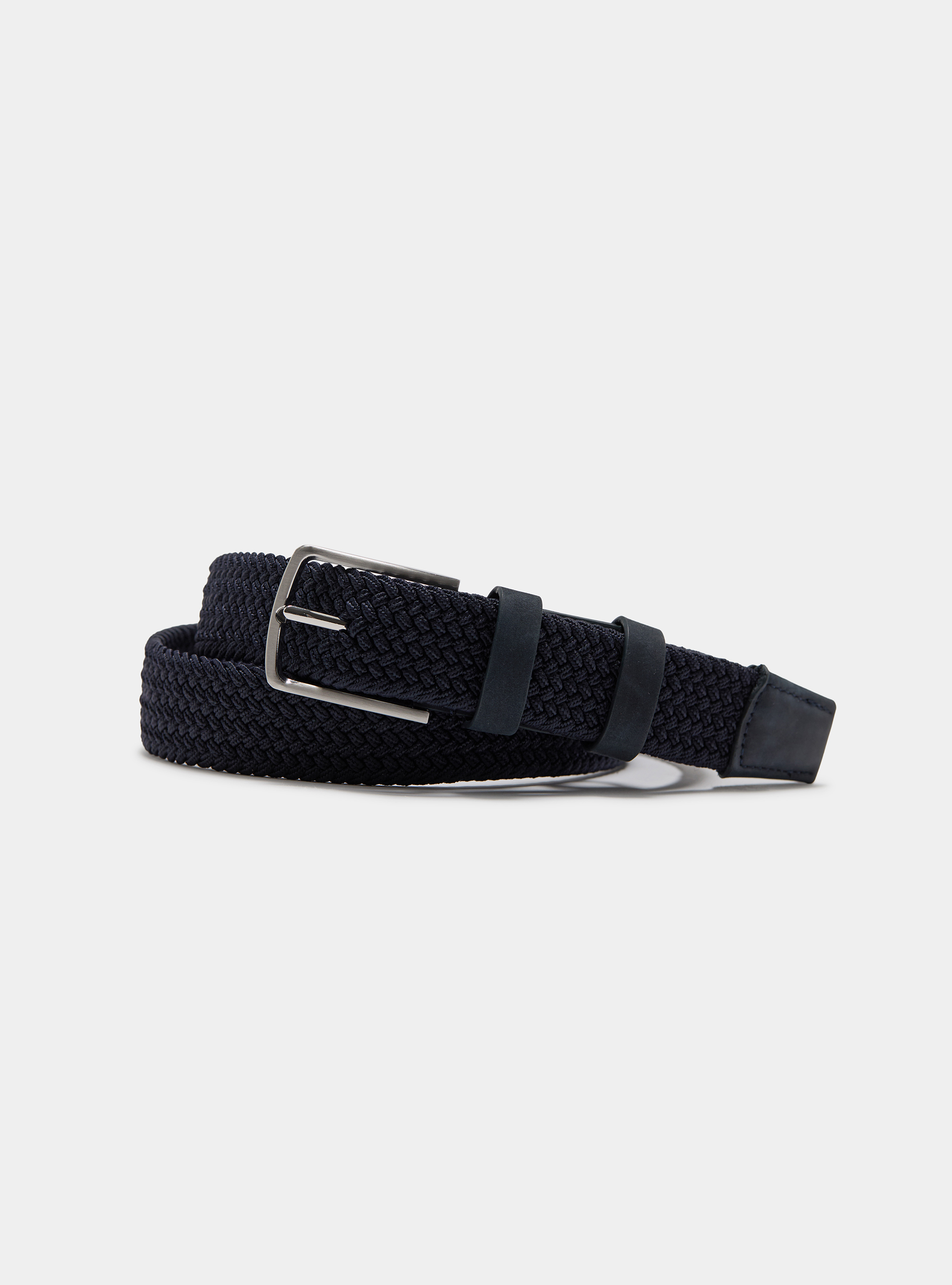 Cintura elastica intrecciata, BLU NAVY