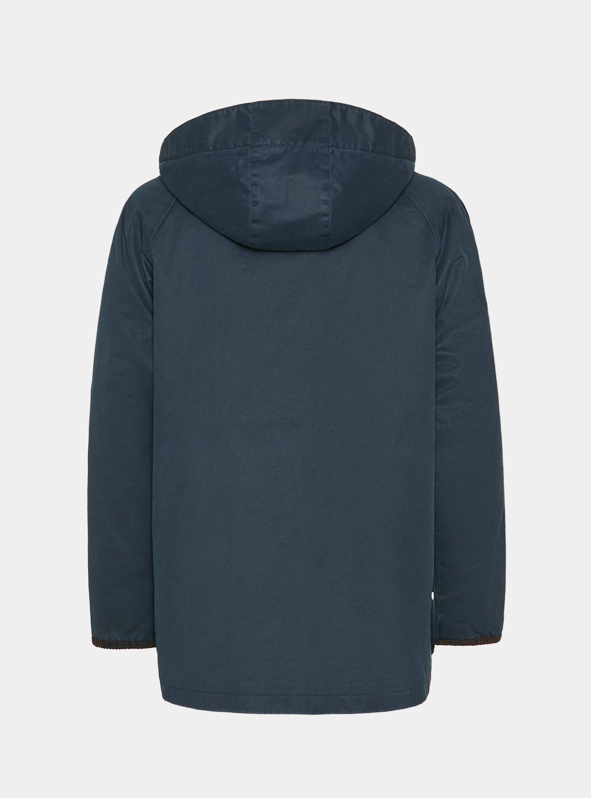 Giacca cerata in misto cotone, BLU NAVY