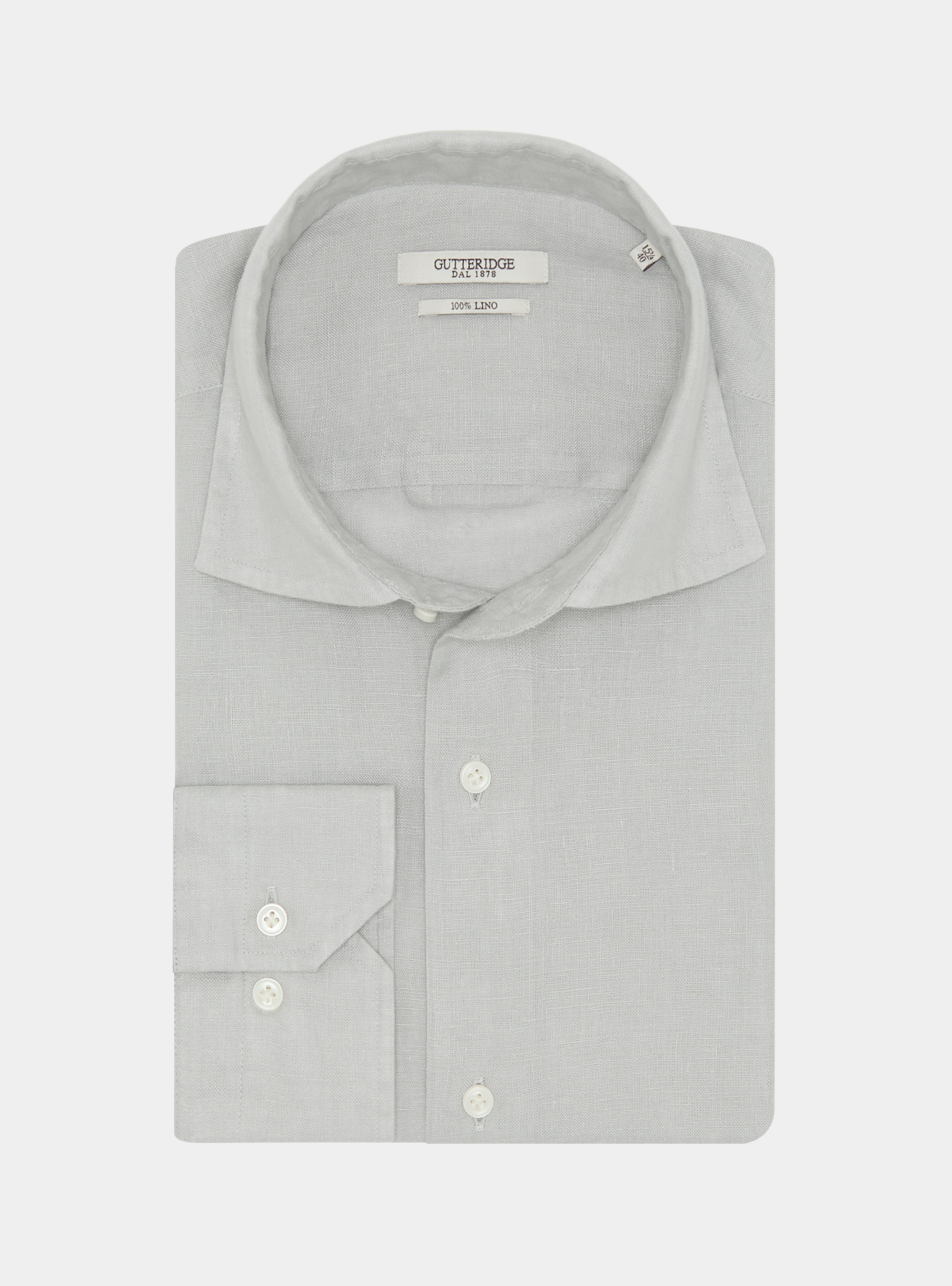 Camicia in puro lino, PERLA 0178C