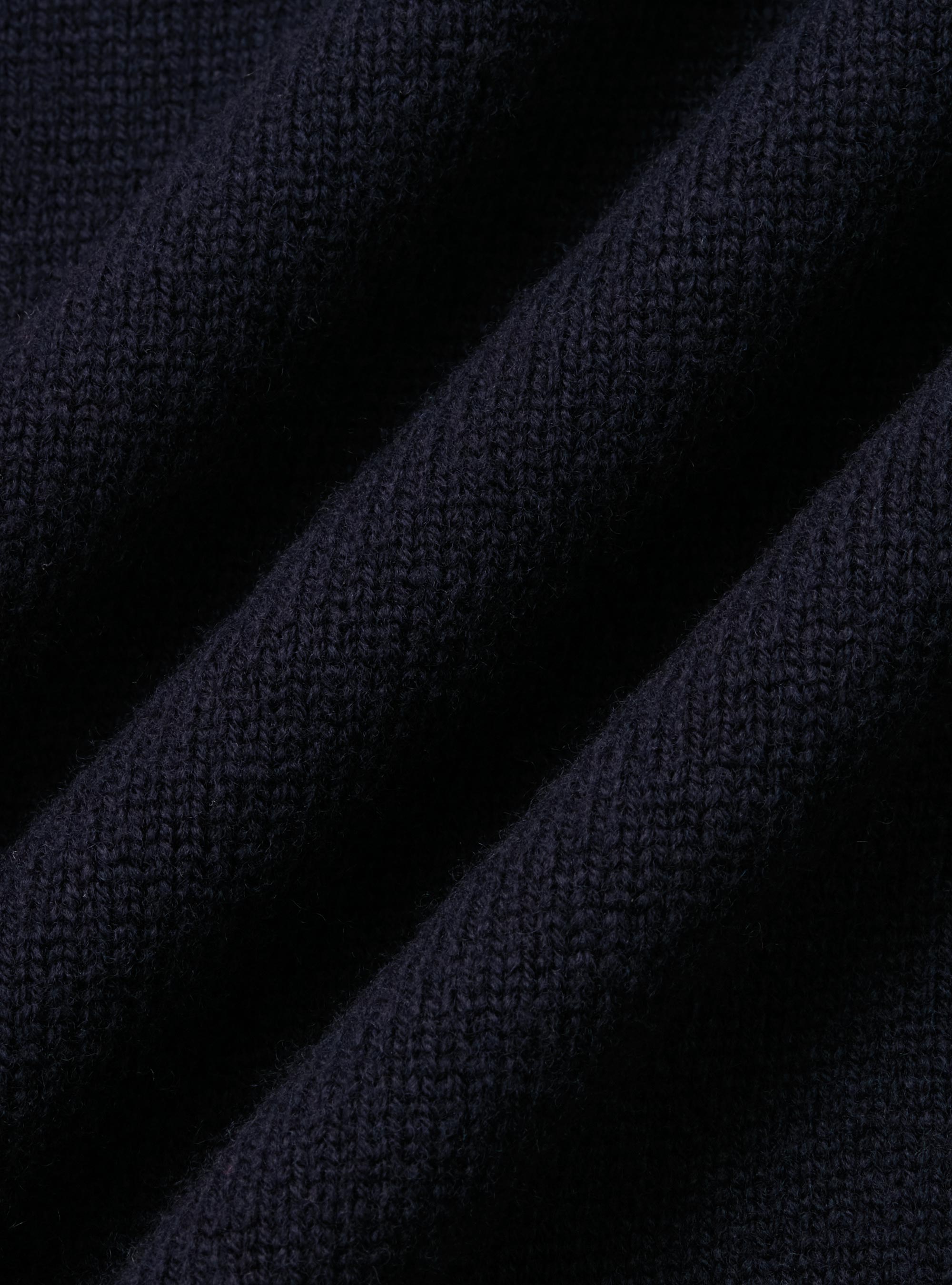 Collo alto in maglia di lana merino, BLU NAVY