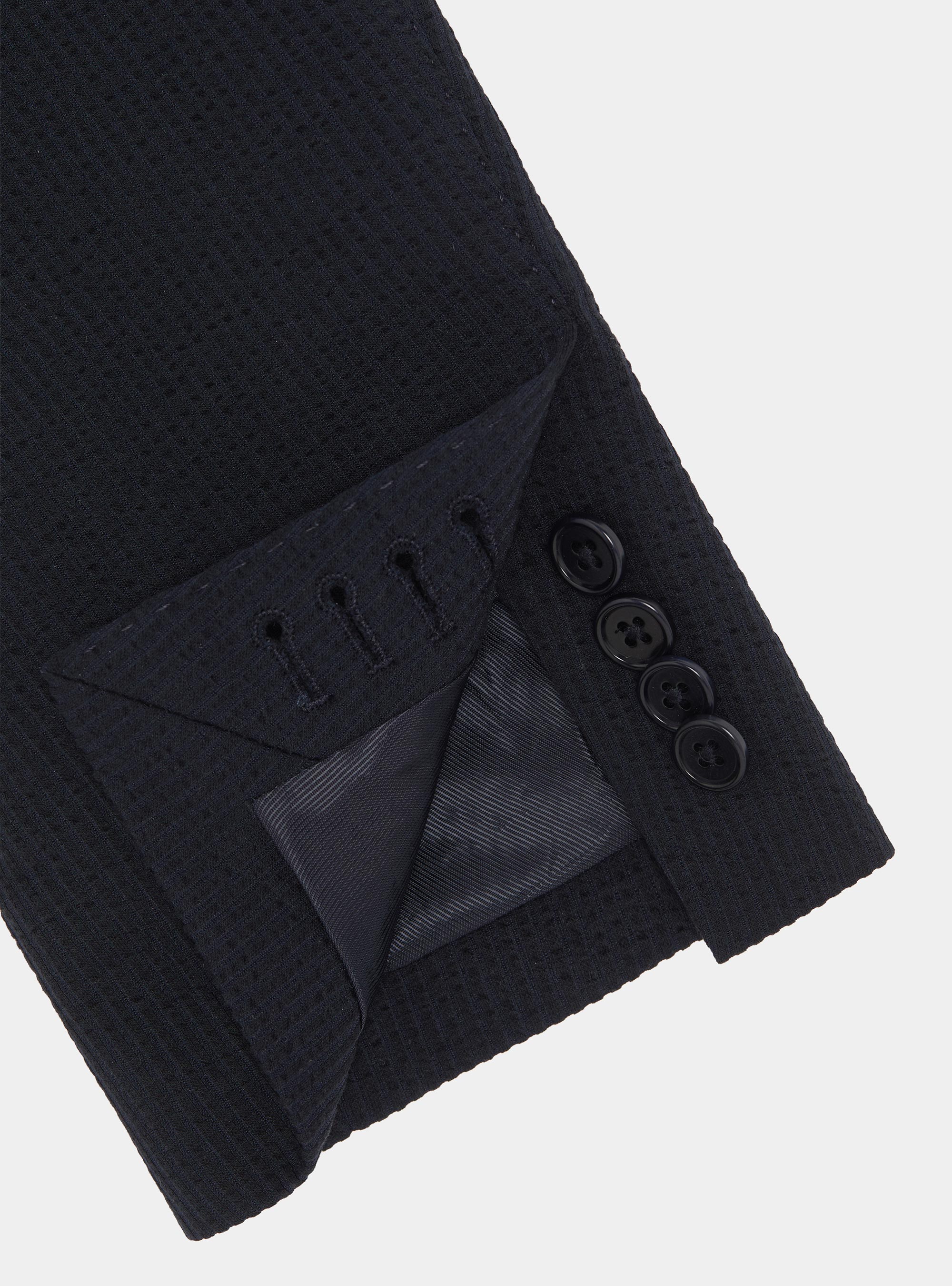 Giacca stretch in cotone tecnico, BLU NAVY